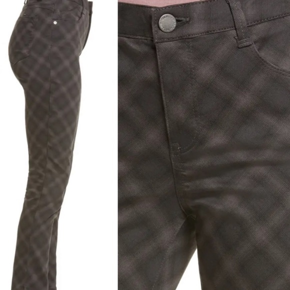 Wit & Wisdom Ab-Solution Black Plaid Denim Jeans Size 12 - Picture 2 of 9